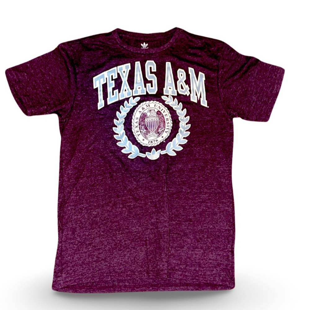 Texas A&M Fightin’ Aggies Vintage Style T-Shirt by Adidas: Adult Small: SEC